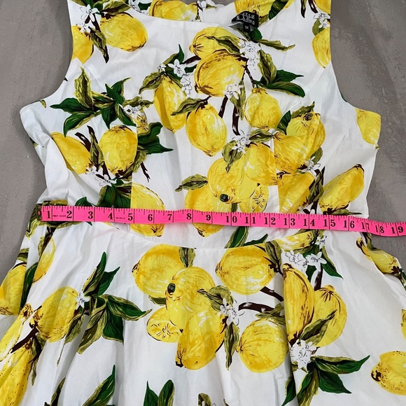 Vintage Inspired Lemon Print Dress - Picture 5 of 9